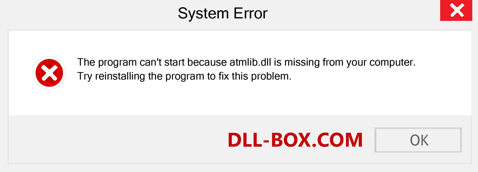  atmlib.dll file is missing?. Download for Windows 7, 8, 10 - Fix  atmlib dll Missing Error on Windows, photos, images