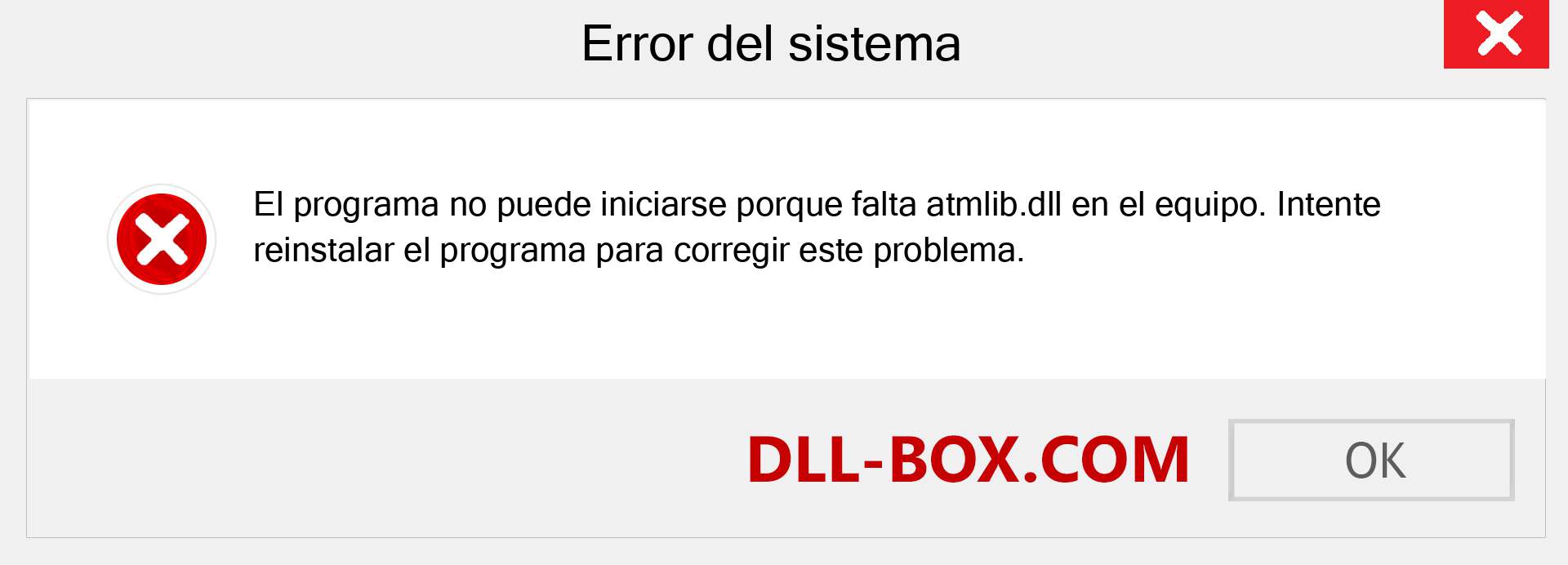 ¿Falta el archivo atmlib.dll ?. Descargar para Windows 7, 8, 10 - Corregir atmlib dll Missing Error en Windows, fotos, imágenes